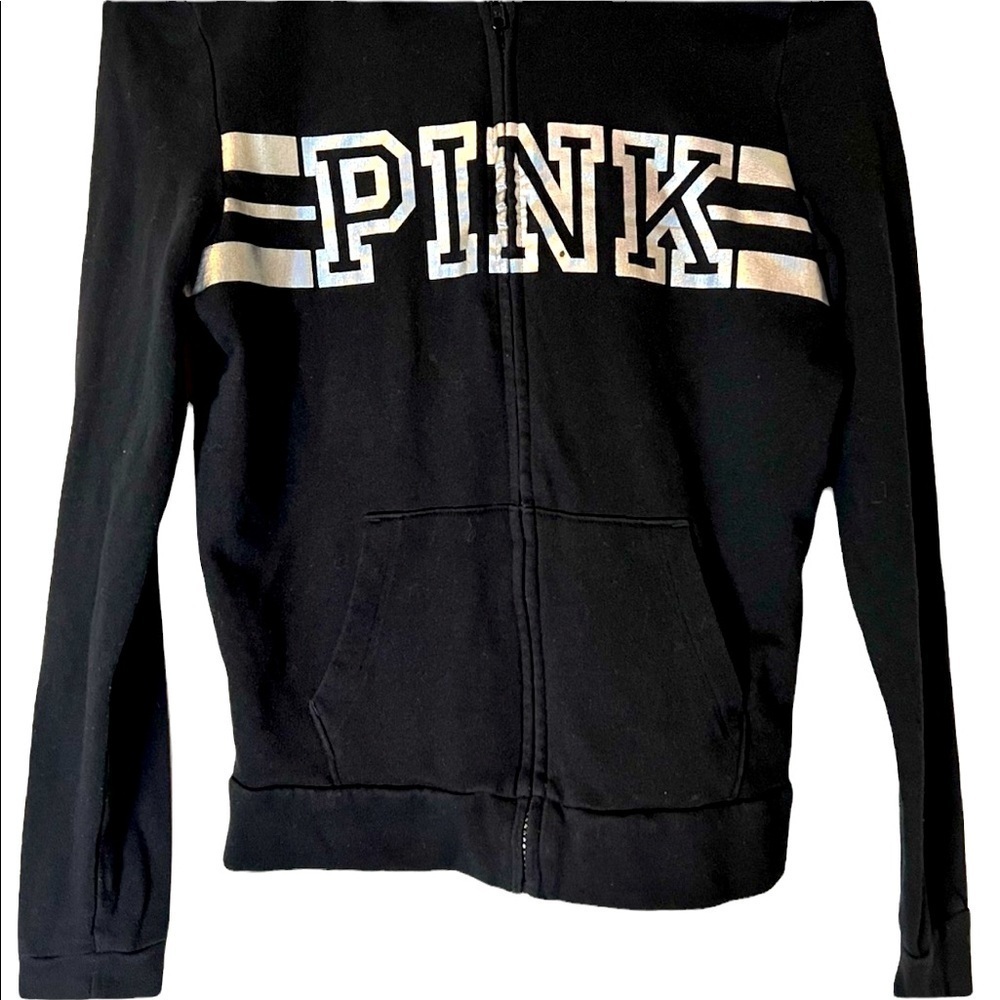 Victoria’s Secret Hoodie Size XS Pink Collection Black